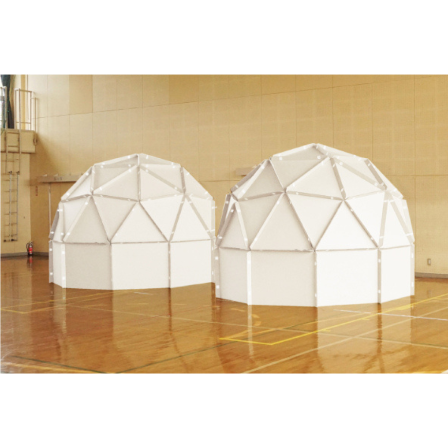 ダンボール組み立てドーム型/3メートルの大型スペース!スヌーズレンやプラネタリウムなどイベント