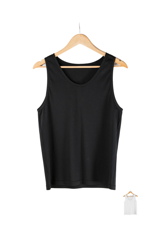 残りわずか!【メンズ】【タンクトップ】 縫い目外側/黒