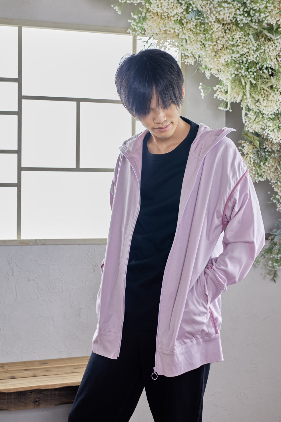 カームダウンパーカー 【春夏向け(薄手)】白・黒・ネイビー・ピンク/XS カームダウンパーカー 【春夏向け(薄手)】白・黒・ネイビー・ピンク/XS