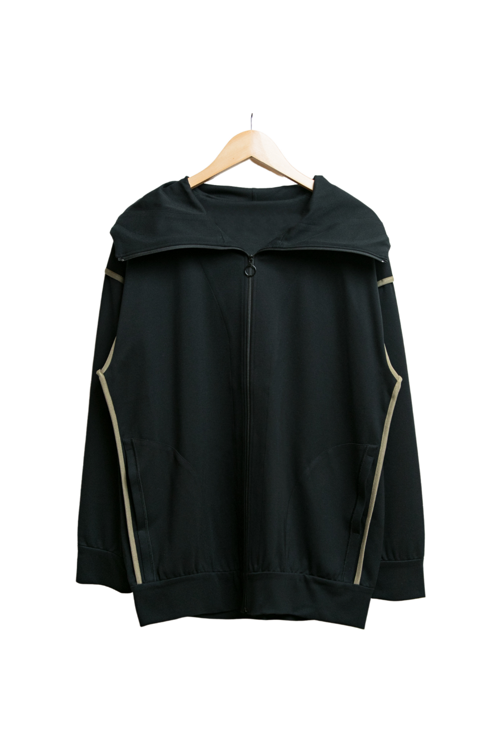 【カームダウンパーカー】【秋冬向け(厚手)】アウトシーム/黒・白・カーキ・サックス