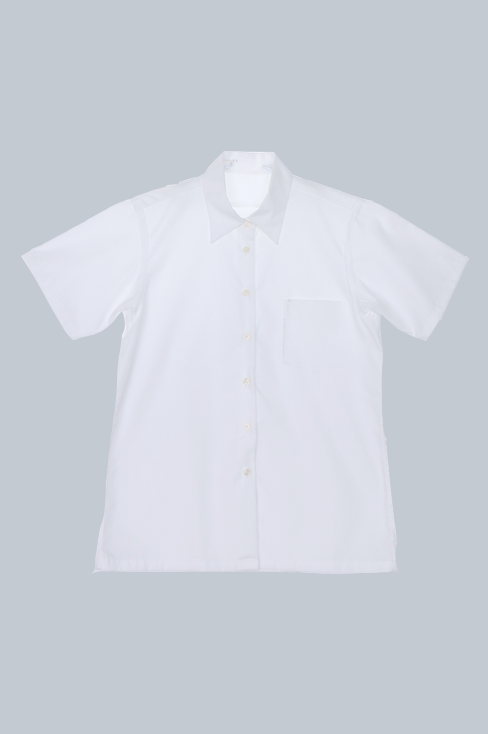 やさしいワイシャツ 女子・半袖シャツ（カンコー学生服ｘ感覚過敏研究所コラボ商品）/レディース・ガールズ /SS・S・M・L・LL・EL