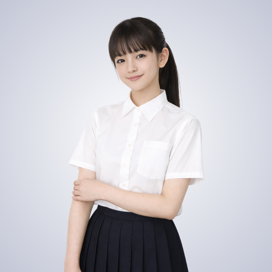 やさしいワイシャツ 女子・半袖シャツ（カンコー学生服x感覚過敏研究
