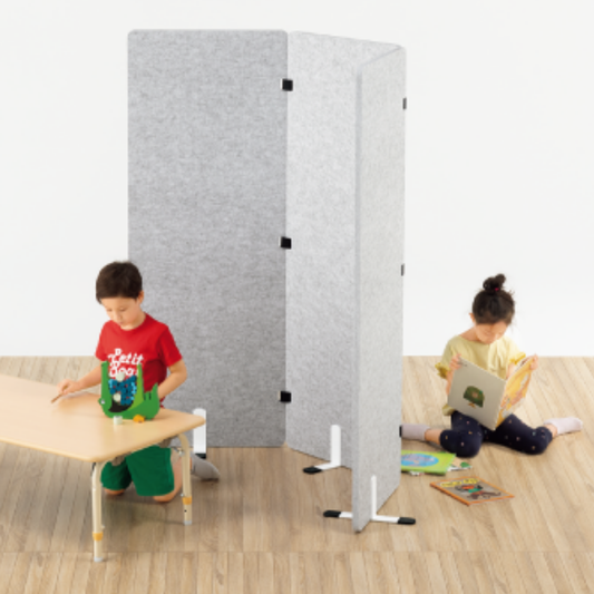 吸音パネル(3連)高さ160cm/保育施設や学校に最適なパーテーション(送料込み)