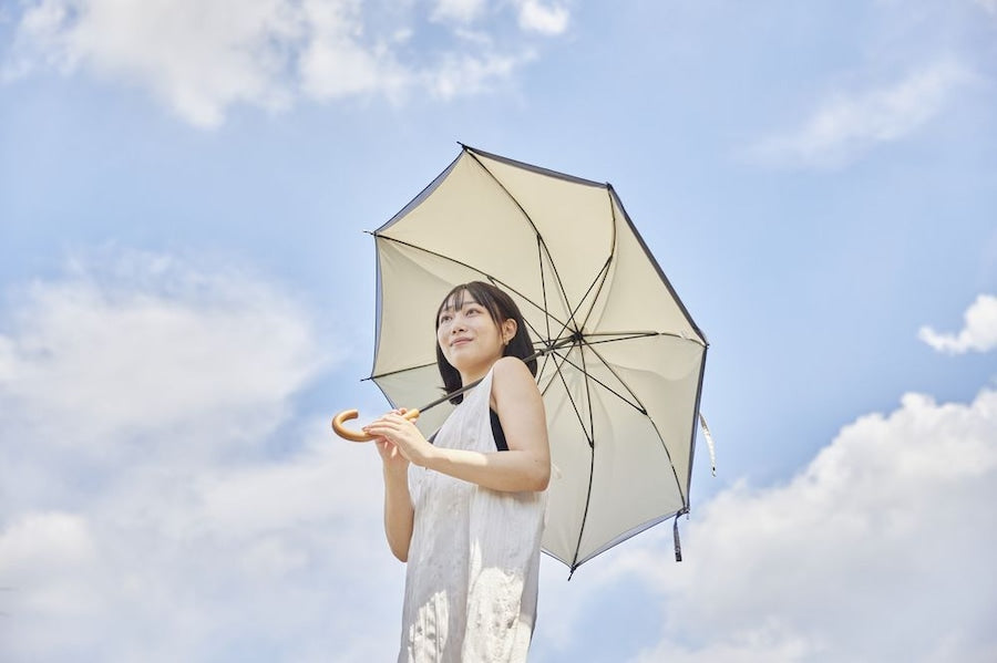 雨音が静かなサイレントアンブレラ 60cm（全9色） 遮光・UVカット　雨晴兼用傘　日本製　職人手作り　全国送料無料