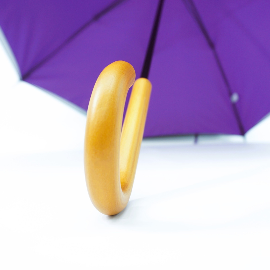 雨音が静かなサイレントアンブレラ 60cm（全9色） 遮光・UVカット　雨晴兼用傘　日本製　職人手作り　全国送料無料