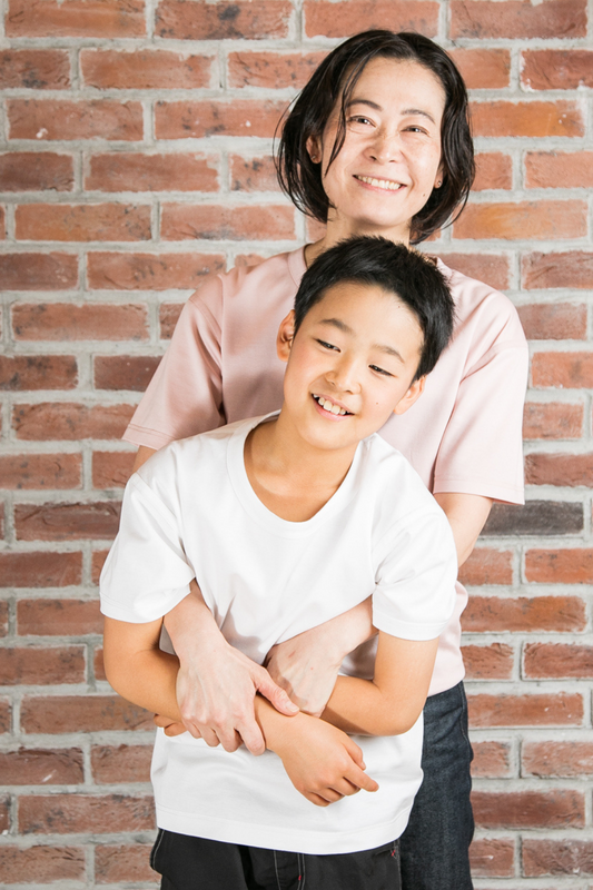 【KABIN-Tシャツ】【キッズサイズ100・120・140】縫い目外側/黒・白・サックス